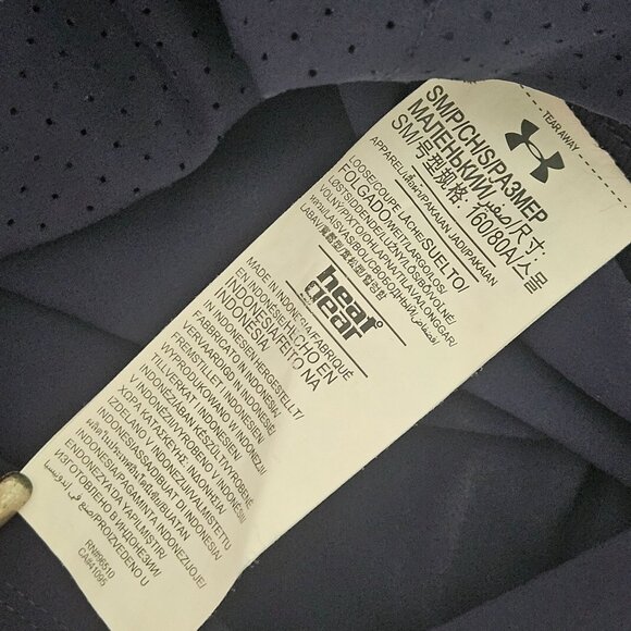 California Golden Bears Under Armour Cal Navy Squad Woven 1/2 Zip HeatGear Sz S - Picture 6 of 16